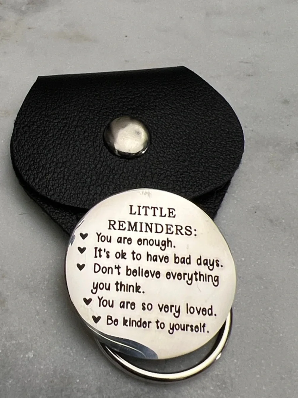 A little Pocket Hug Keychain - Black